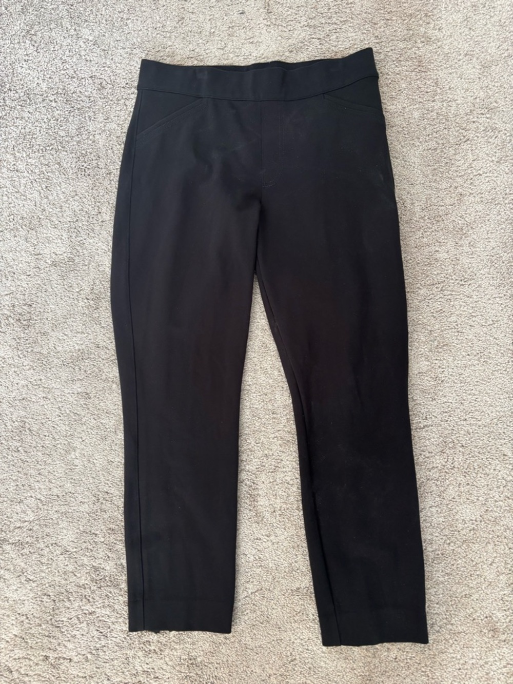 SPANX Black Ponte Slim Pants